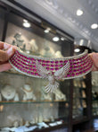 Antique finish CZ necklace