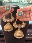 MS(702)Siya handmade Jadau earrings