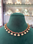 Gold plated moissanite necklace