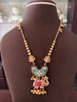 GT(516)Gauri gold look pendant set with takkar work