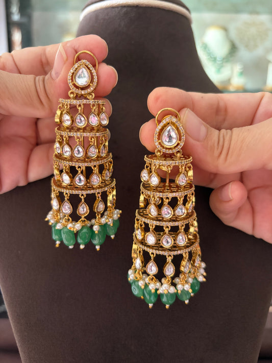 MS(403) Jhoomar Polki Earrings