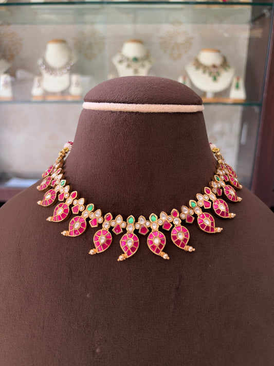 GT(1181)Karnavati takkar work Carey design necklace set