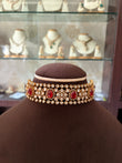 RD(1094)Zahra flexible Polki choker