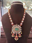 MS(1294)Naomi long Polki necklace set