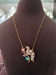CD(361)Rukmini moissanite pendant set