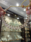 Moissanite necklace with jhumki