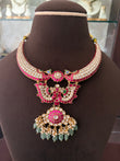 GT(2978)Yashodhara Jadau necklace with takker