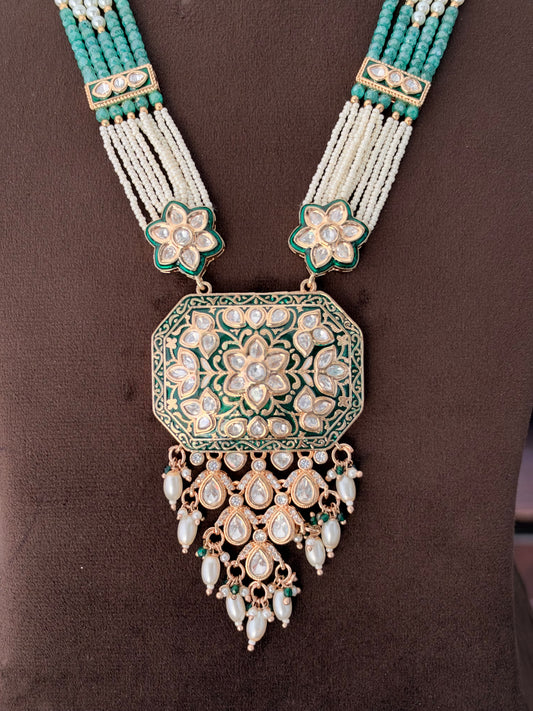 MS(851)Devika meenakari Long Necklace set