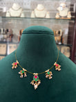 Wire necklace with pearl