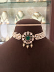 Av(462)Blanche Polki choker
