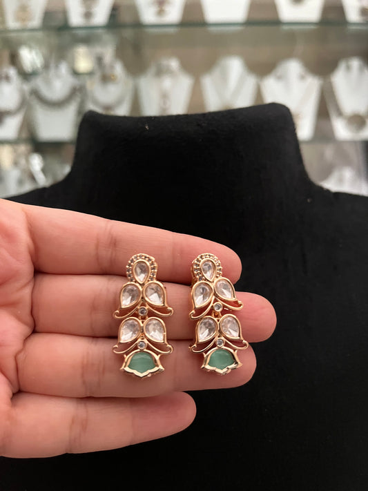 Polki necklace with earrings