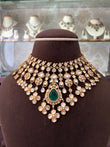 MS(2515)Tarabai polki bridal necklace set