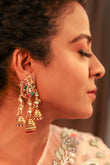Light Weight Navratna Earrings