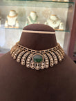 Letizia Victorian designer moissanite neck lace