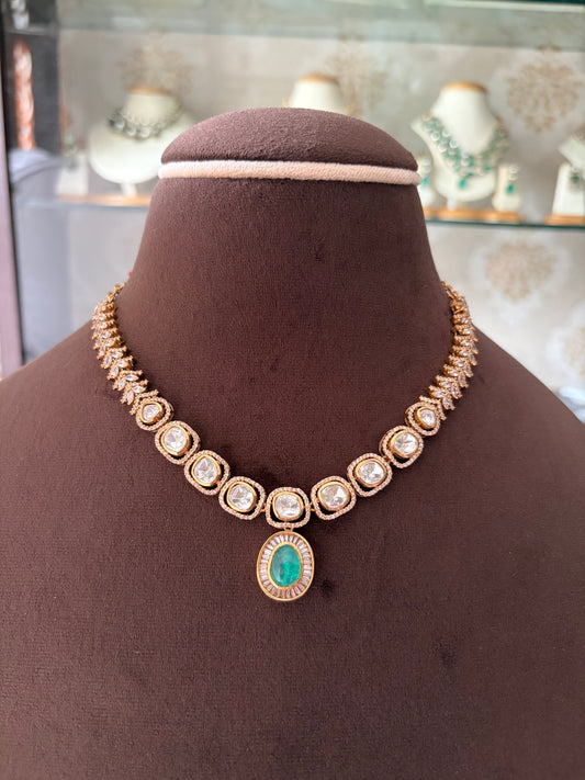 RD(607)Mahira Polki necklace set