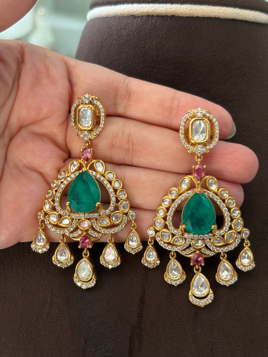 NP(4423)Gaurika Polki bridal set