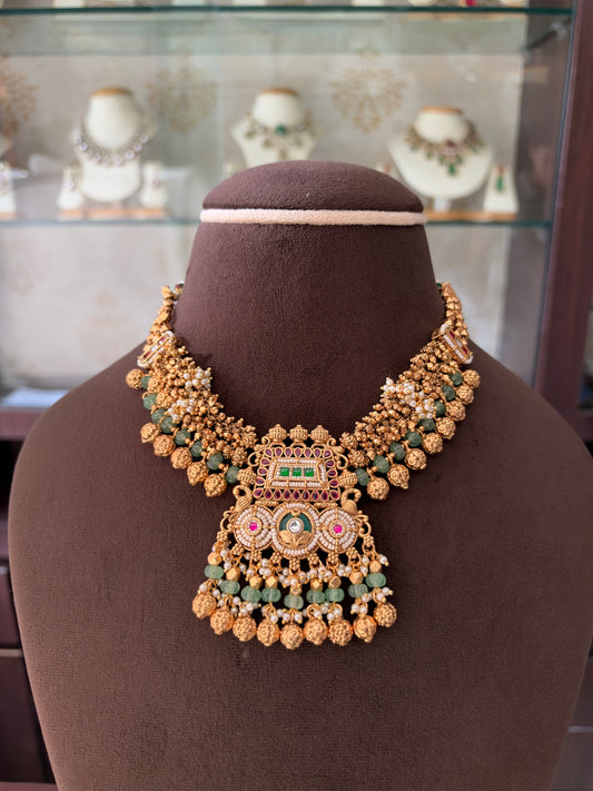 SV(1010)Bhanavi heritage necklace with ghungroo