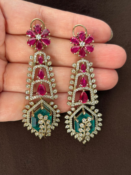 CH(712)Alisha antique designer necklace set