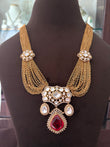 Rd(1262)Rania designer Polki necklace
