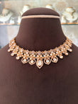 MF(1634)Nysa gold plated moissanite choker