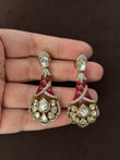 CH(380)Bhumika apoxy Polki Earrings