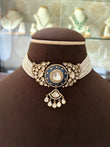 Nyra antique moissanite choker