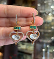 Heart Polki earrings