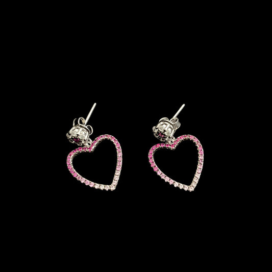 92.5 silver Swarovski earrings