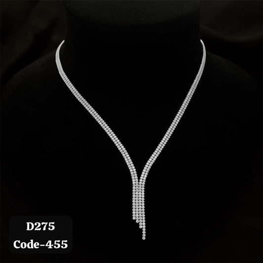 925 Hallmark Silver CZ Necklace Set