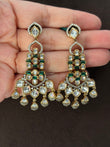 CH(464)Shloka antique Polki Earrings