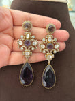 CD(276)Gauri antique doublet stone earring