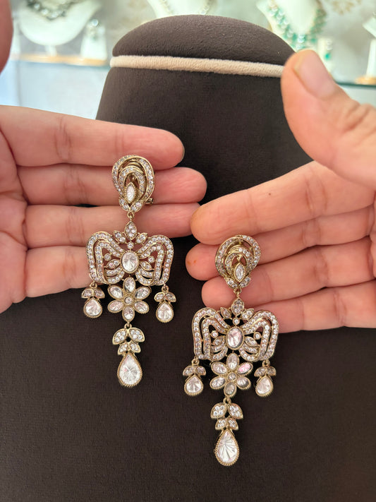 CD(1544)Alia Bhatt inspired antique necklace set
