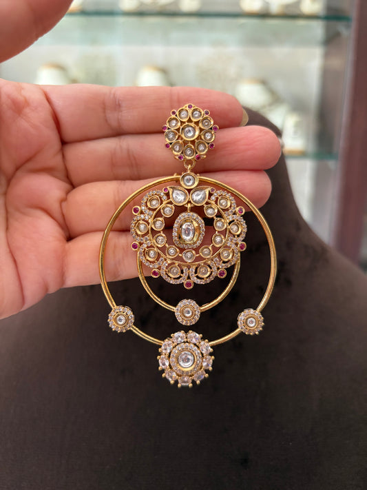 CH(482)Mahika designer Chandbali