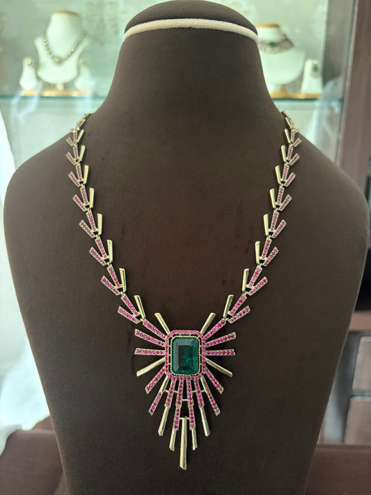 CH(610)Amalia designer necklace set