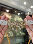 Kundan Choker with ruby coloured stone