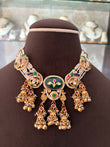 MF(1411)Meera gold plated moissanite necklace