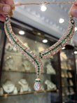 V shape, Polki necklace
