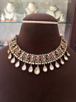 TS(791)Manjiri antique drop necklace set