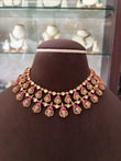 MS(1716)Razia gold plated moissanite necklace