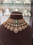 MP(2763)Tanvi antique necklace with heritage stone
