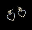 92.5 silver Swarovski earrings