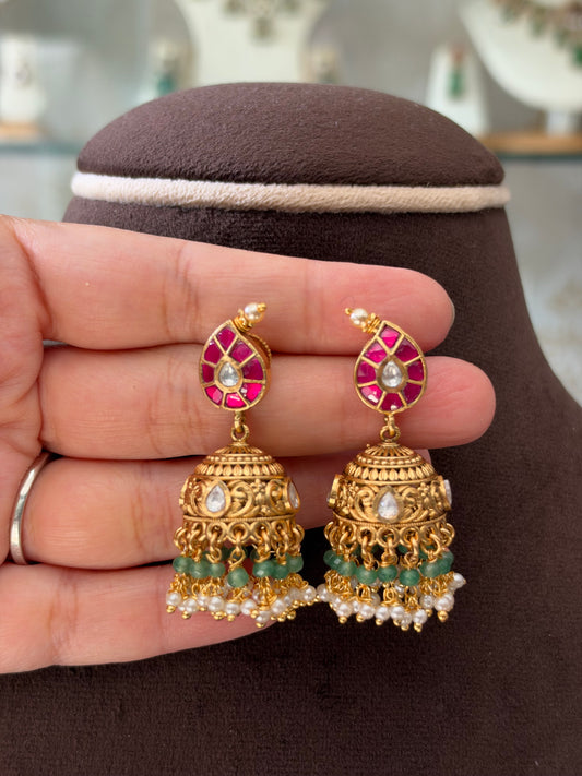 GT(1181)Karnavati takkar work Carey design necklace set