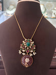 MS(683)Zuri Sabyasachi inspired pendant set