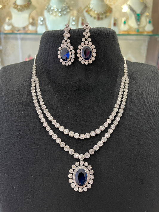 CZ Double Layer Necklace