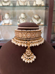 MS(3510)Maharani Royal Jadau choker with pearls