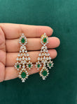 Emerald coloured earrings