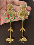 MF(310)Mahika gold plated earrings