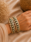 MS(1005)Anokhi Polki bangle with meena