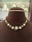 ER(711)Charlotte Polki choker cum necklace