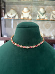 Single line Polki necklace